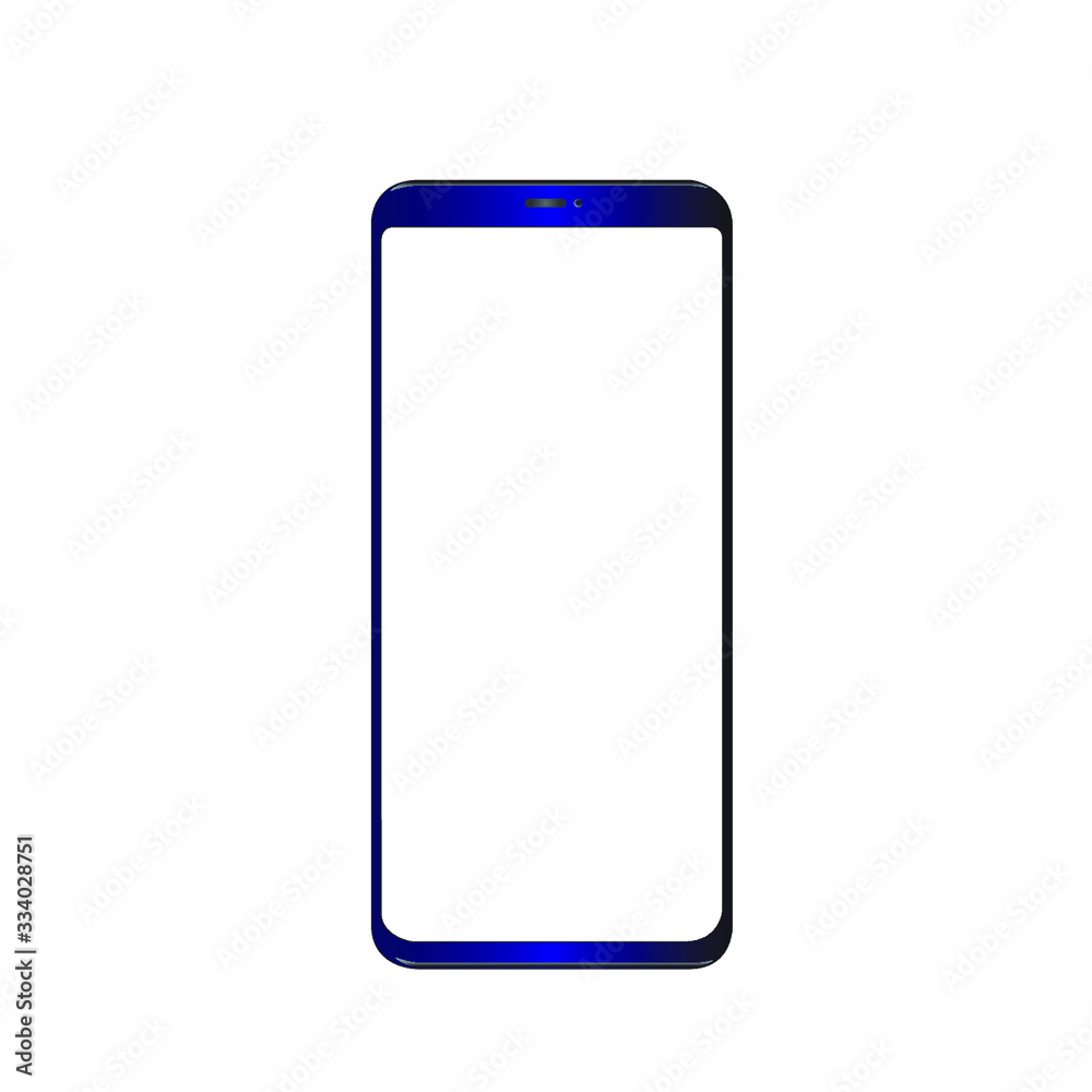 smartphone iphone with blank screen and modern frameless design in two rotated perspective positions - isolated on white background smartphone iphone with blank screen and modern frameless design in two rotated perspective positions - isolated on white background