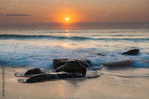 Pretty Pastel Summer Sunrise by the Sea