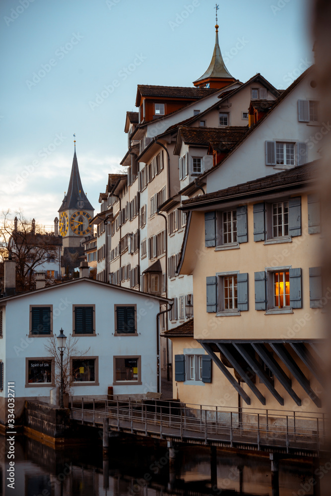 Houses in old town of Zürich