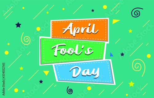 April Fools Day Simple Design with Pattern