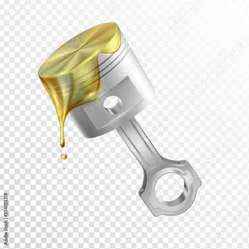 Piston In Engine Oil  Lubricant