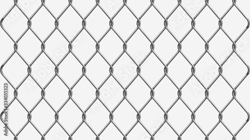 metal fence chain link silver