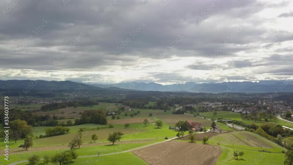 flying over the meadows of Switzerland. flying over the meadows of Switzerland.