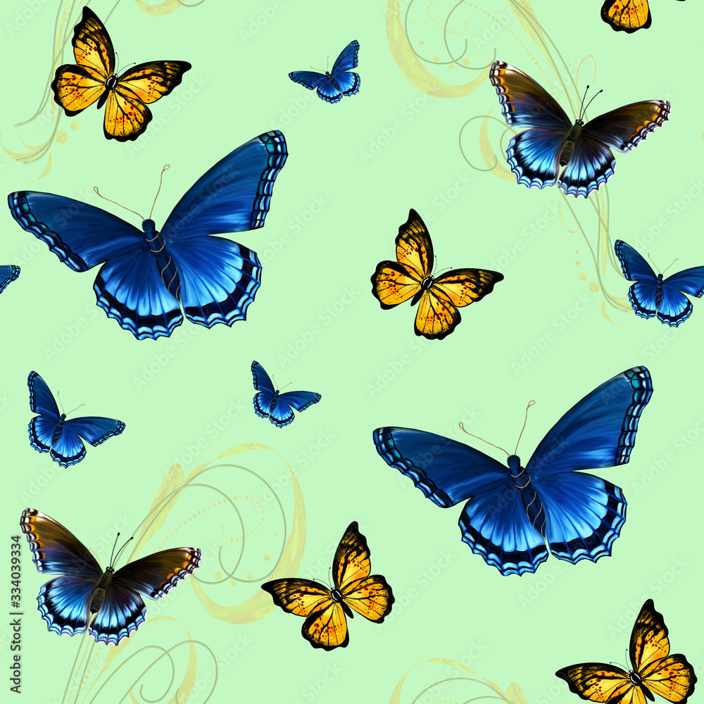 set of colorful butterflies set of colorful butterflies