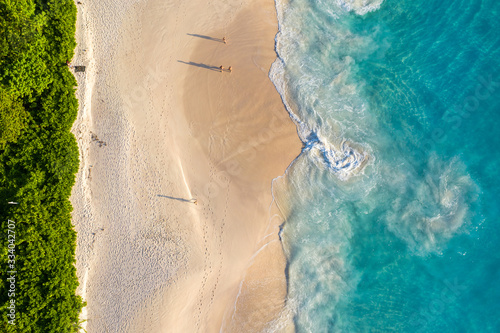 Anse Intendance beach drone view  photo