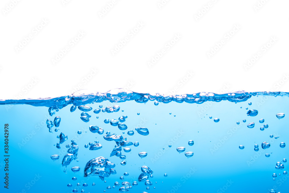 Beautiful water waves Splashed water wave in clean blue water Beautiful water waves Splashed water wave in clean blue water