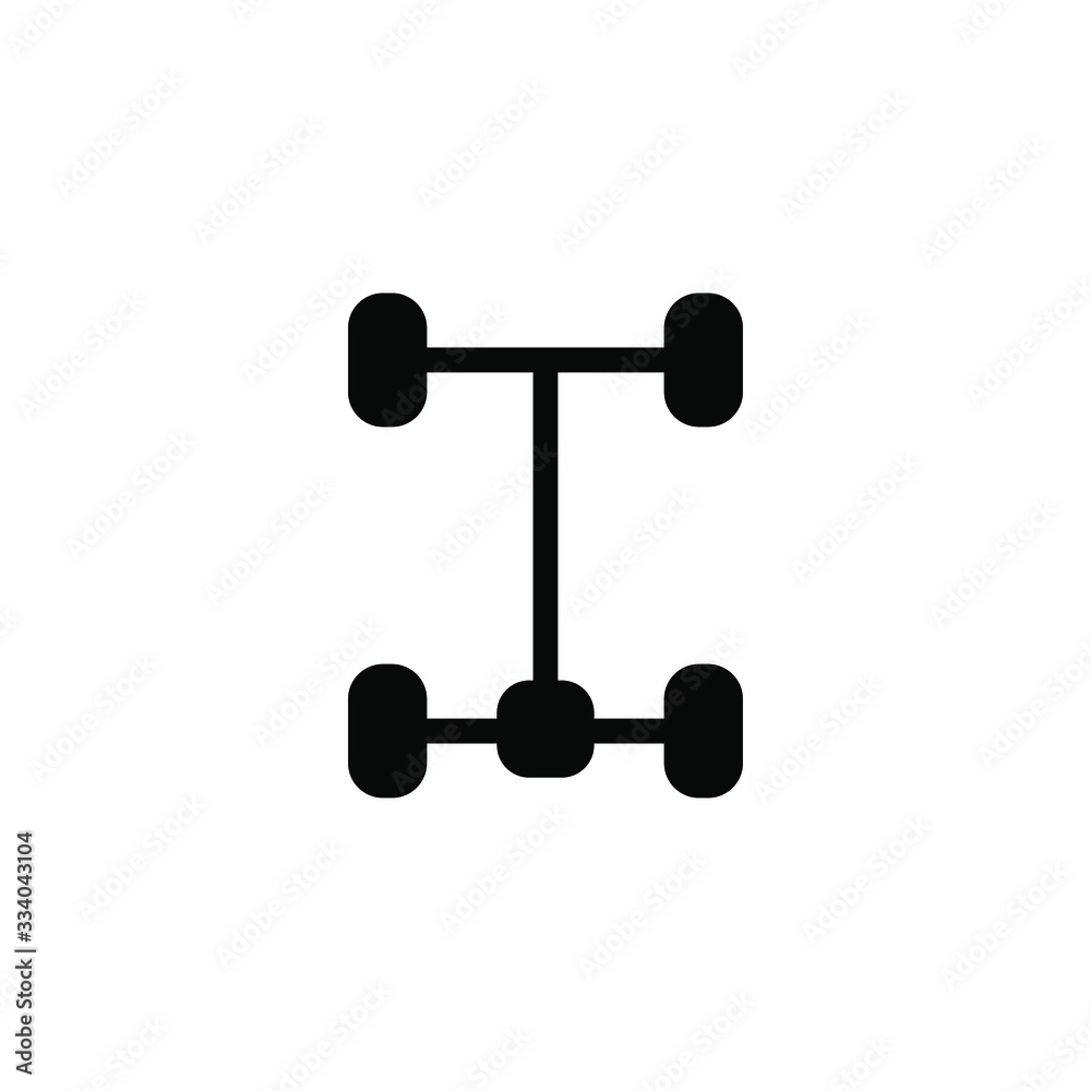 chassis car icon template