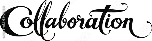 Collaboration - custom calligraphy text
