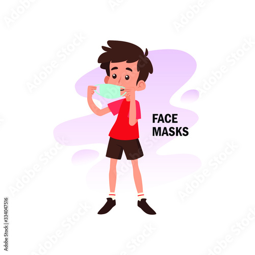flat illustration of prevention from corona virus, 2019 - ncov vector 