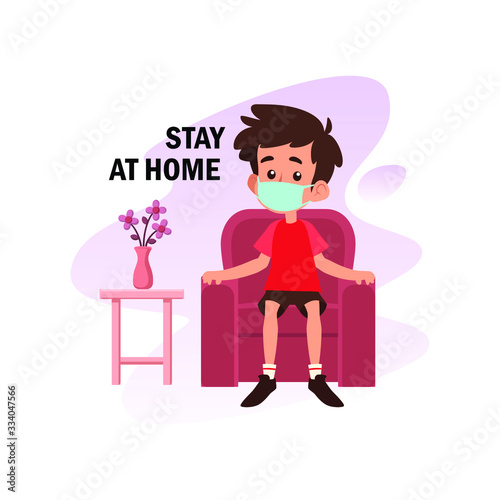 flat illustration of prevention from corona virus, 2019 - ncov vector 