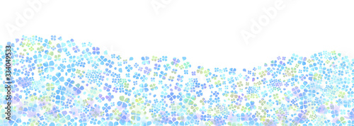 水彩風アジサイのさわやかな背景イラスト