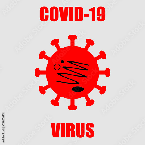 Virus Vector Editable Coronavirus COVID-19