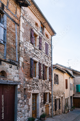 Castelnau-de-Montmiral with old stone medieval houses
