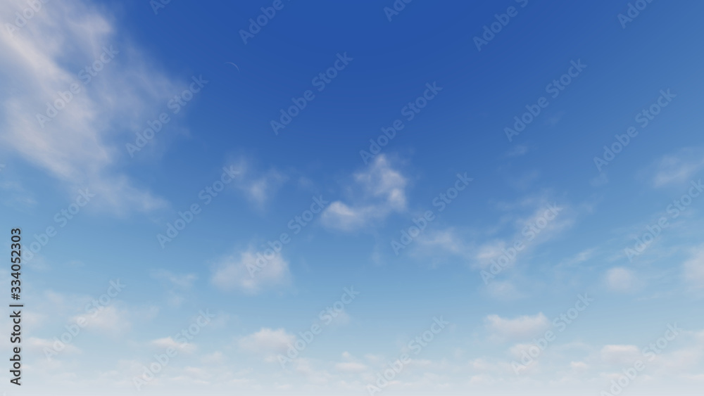 Fototapeta premium Cloudy blue sky abstract background, blue sky background with tiny clouds