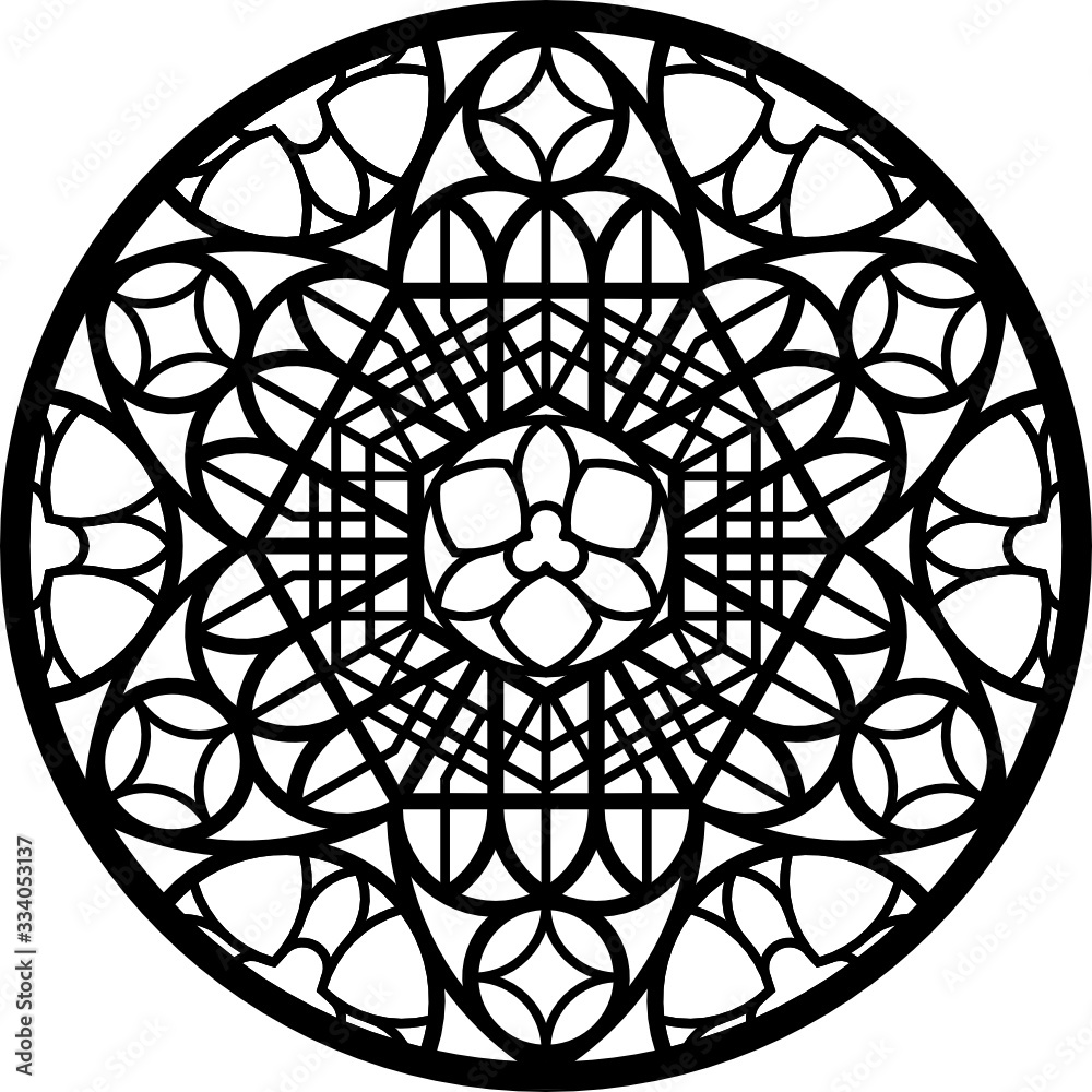 Rose Window, Fig. 10, round 2, half 1 Rose Window, Fig. 10, round 2, half 1