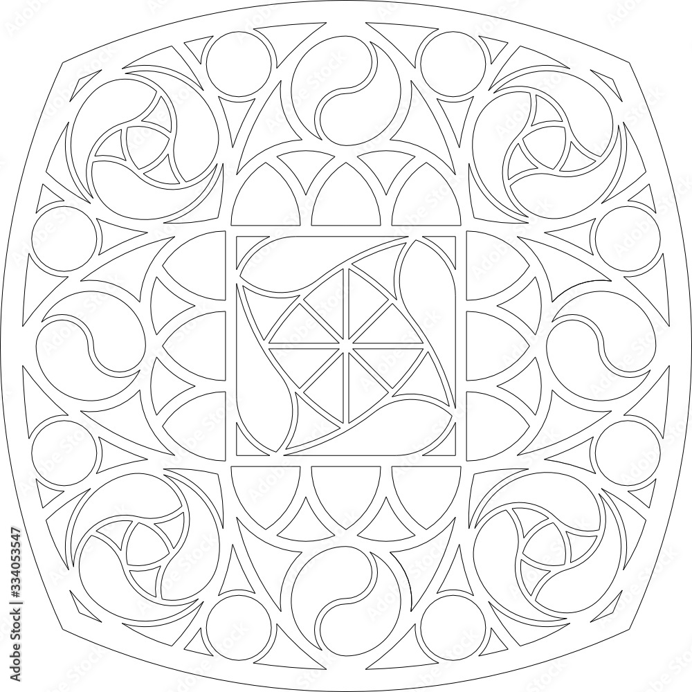 Rose Window, Fig. 10, square 2, triangular 2, framework Rose Window, Fig. 10, square 2, triangular 2, framework