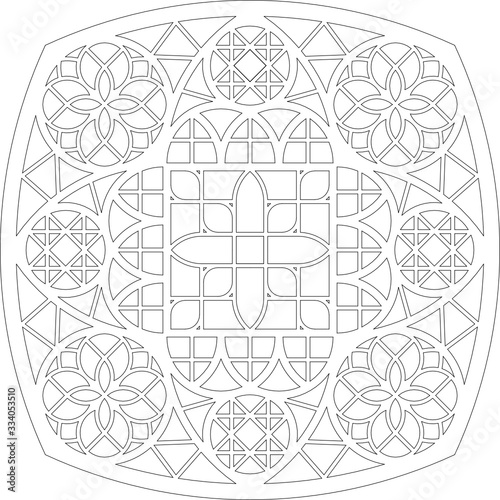 Rose Window, Fig. 10, square 2, round 1, framework