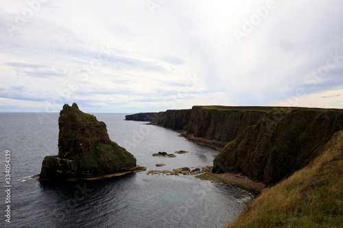 Duncansby (Scotland), UK - August 03, 2018: The Duncansby stacks, duncansby head, Scotland, Highlands, United Kingdom © PaoloGiovanni