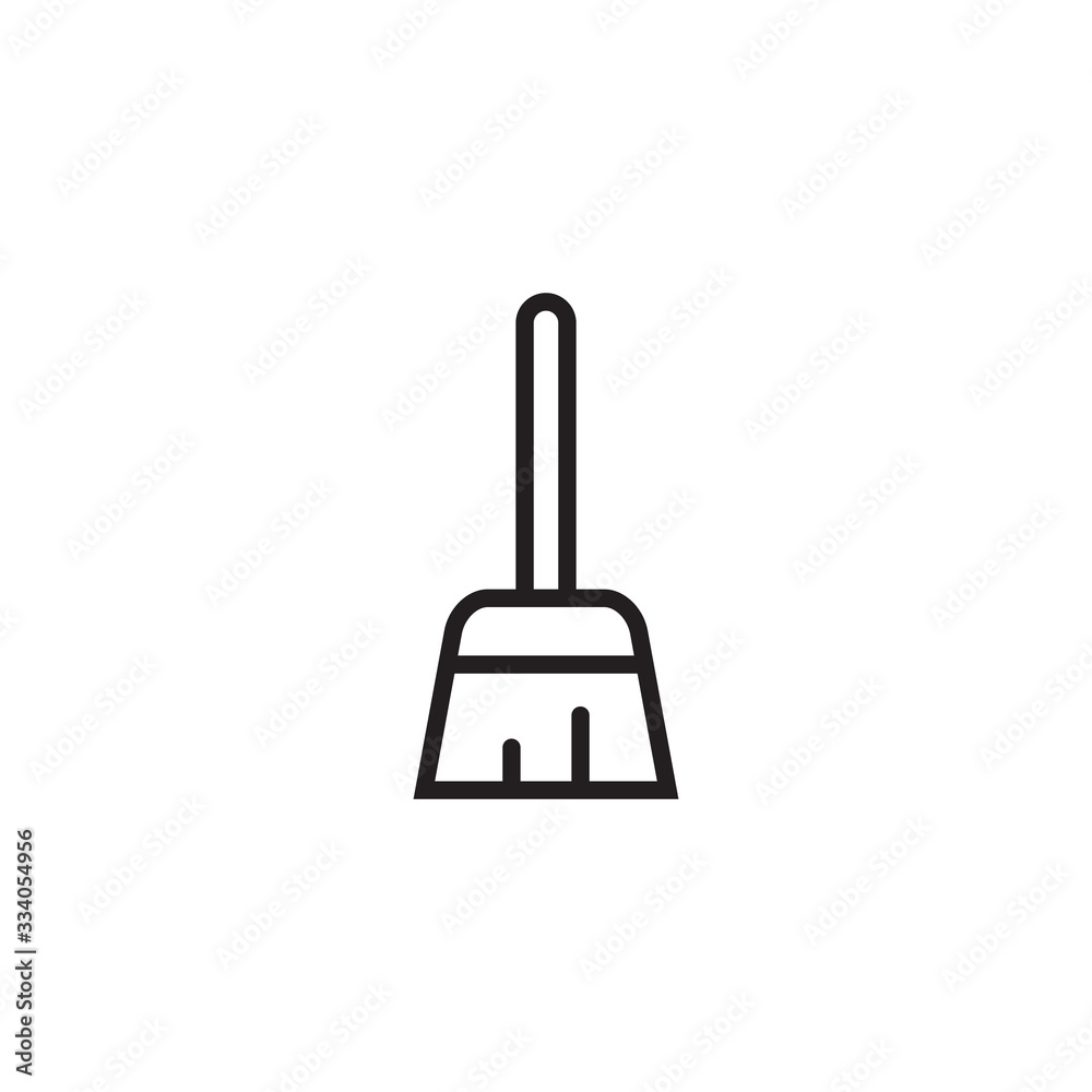 Broom logo design icon vector template Broom logo design icon vector template