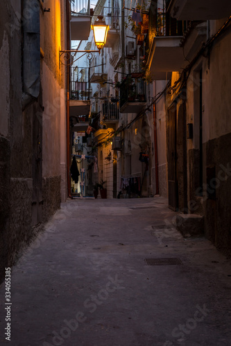 evening narrow streets of old town