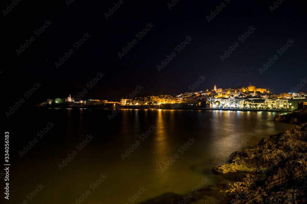 Obraz premium Vieste in night