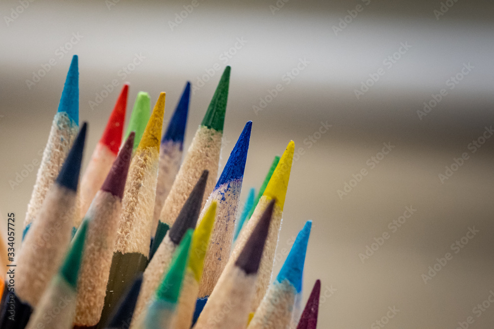 Fototapeta premium Colored Pencil Crayons