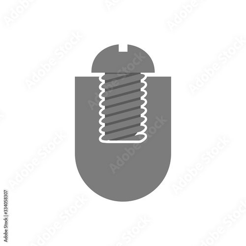 black screw logo