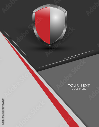 Free Download trendy background with shield - GFXLoad