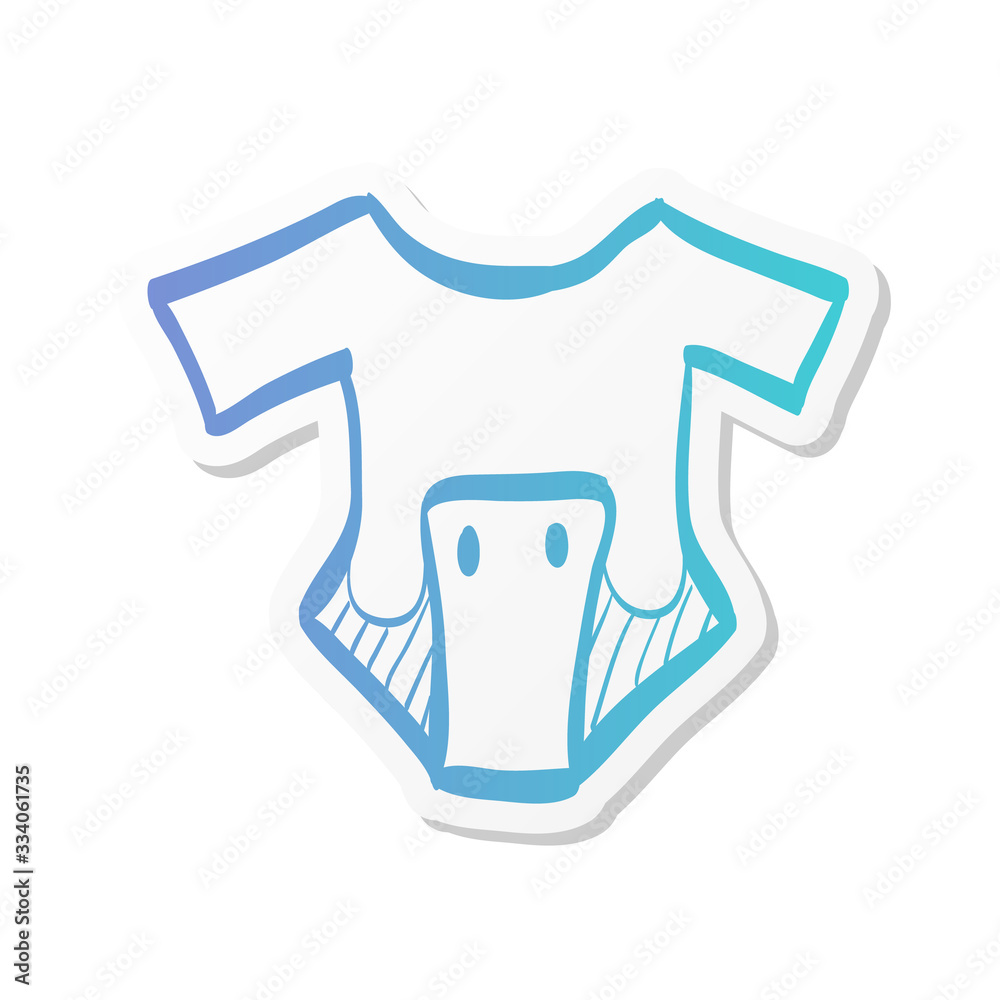 Sticker style icon - Baby clothes Sticker style icon - Baby clothes