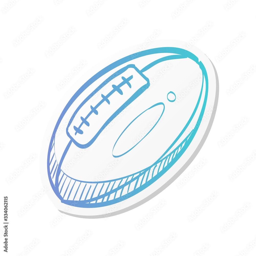Sticker style icon - Beach ball Sticker style icon - Beach ball