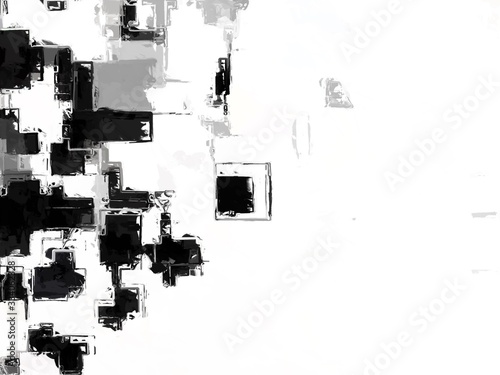 Monochrome texture. Image includes a effect the black and white tones. surface looks rough. Dark design background surface. Gray printing element.