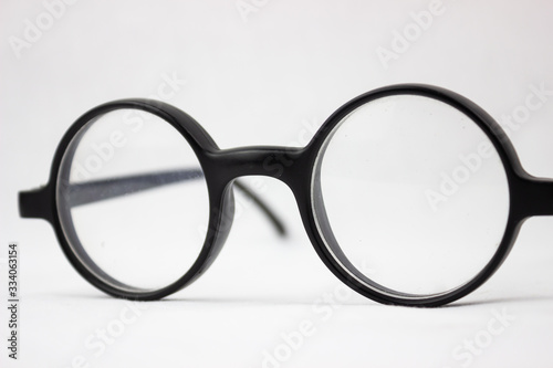 Glasses optical isolated white background