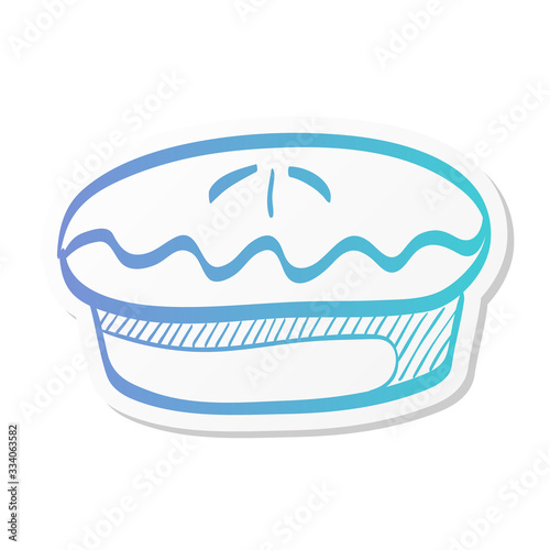Sticker style icon - Cake