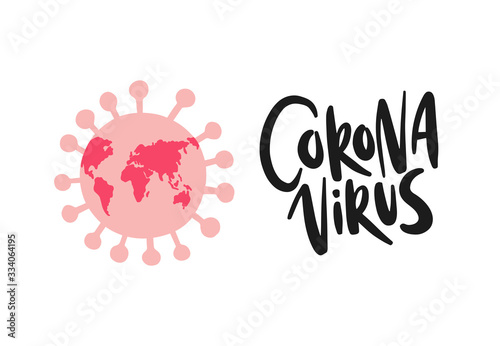 Pandemic coronavirus medical concept. Virus outbreak vector illustration.