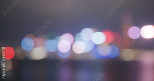 Blur of city night view