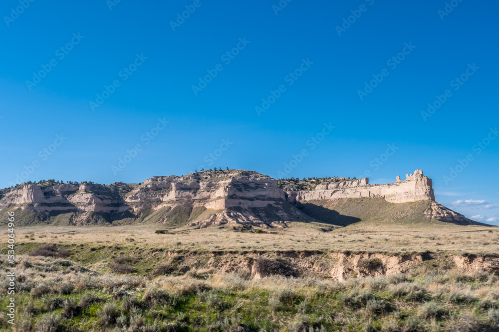 The Saddle Rock in Scotts Bluff National Monument, Nebraska The Saddle Rock in Scotts Bluff National Monument, Nebraska