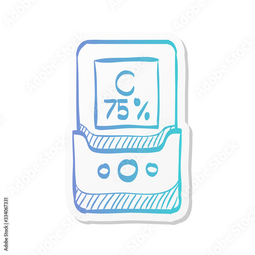 Sticker style icon - Densitometer