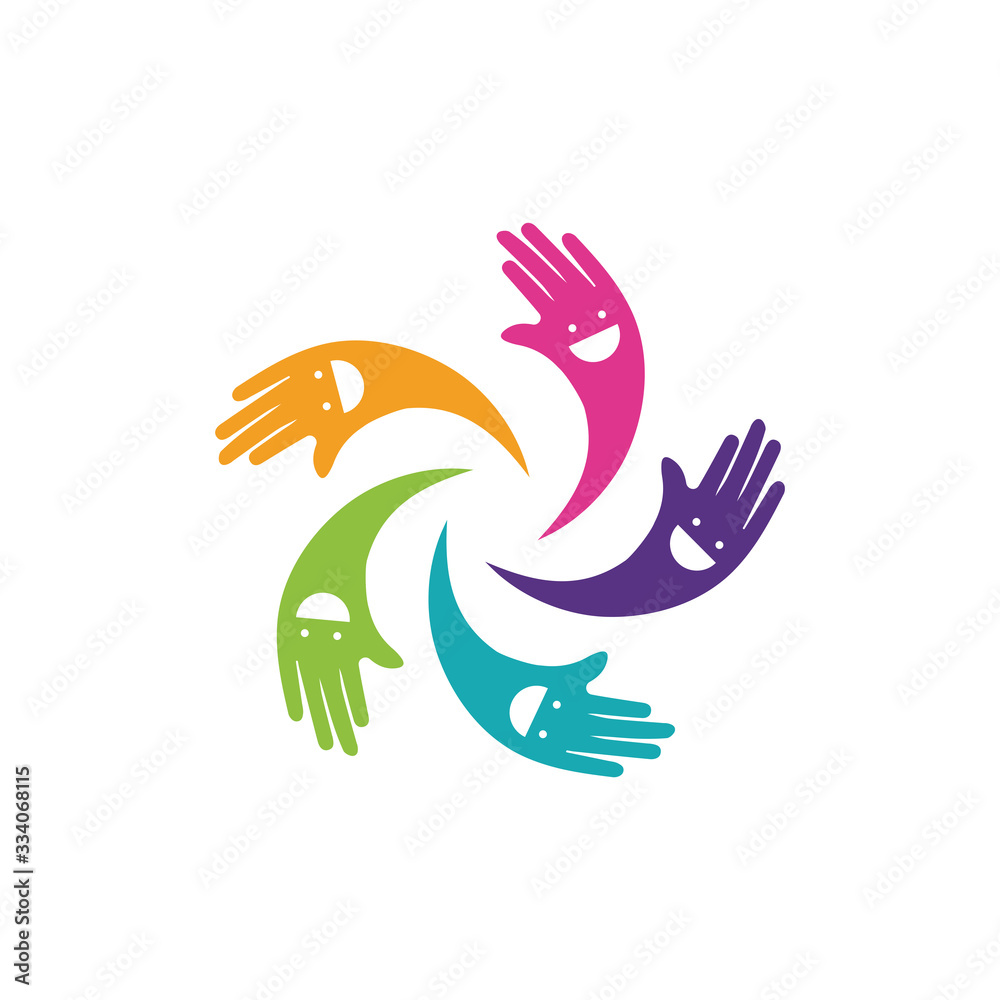 Obraz premium Hand Care Logo Template vector icon Business