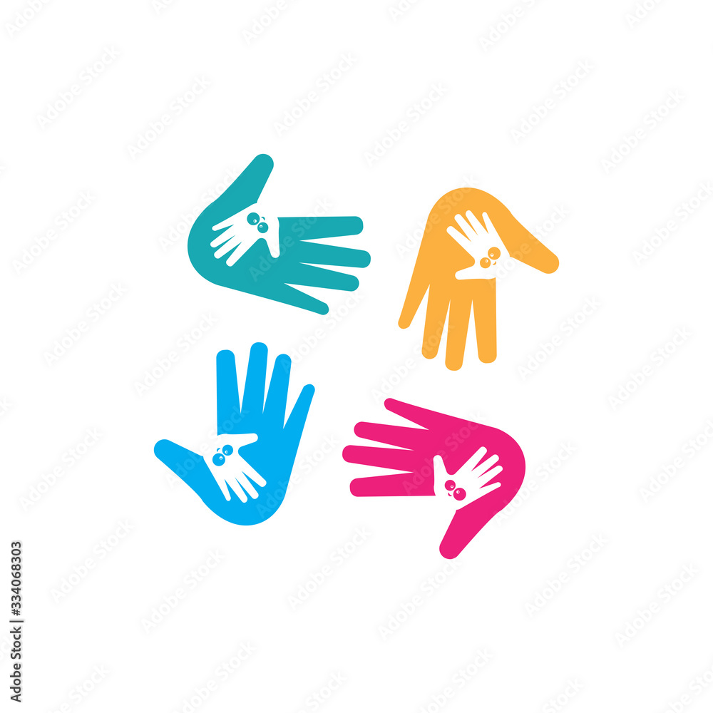 Hand Care Logo Template vector icon Business Hand Care Logo Template vector icon Business