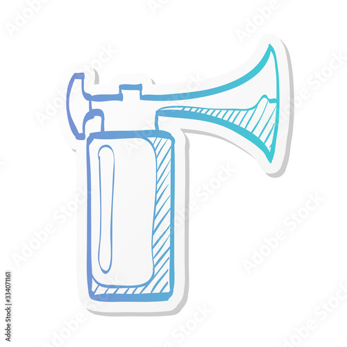 Sticker style icon - Gas horn