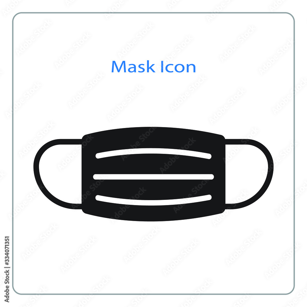 Mask icon vector on white background. Mask concept for protection against dust pm 2.5 and corona virus or COVID-19. Mask icon vector on white background. Mask concept for protection against dust pm 2.5 and corona virus or COVID-19.