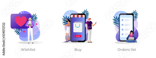 Purchases ordering, online payment.