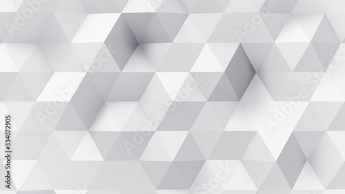 Geometric Polygon Wall abstract mesh structure 3D illustration background