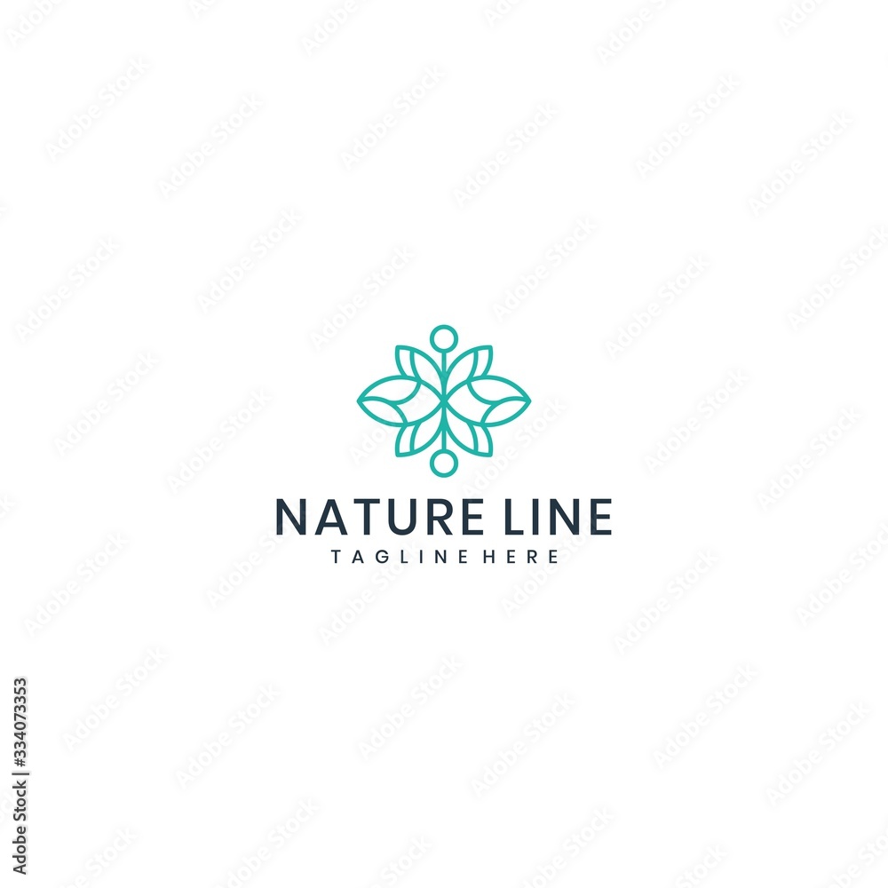 logo vector leaf minimalist design logo vector leaf minimalist design