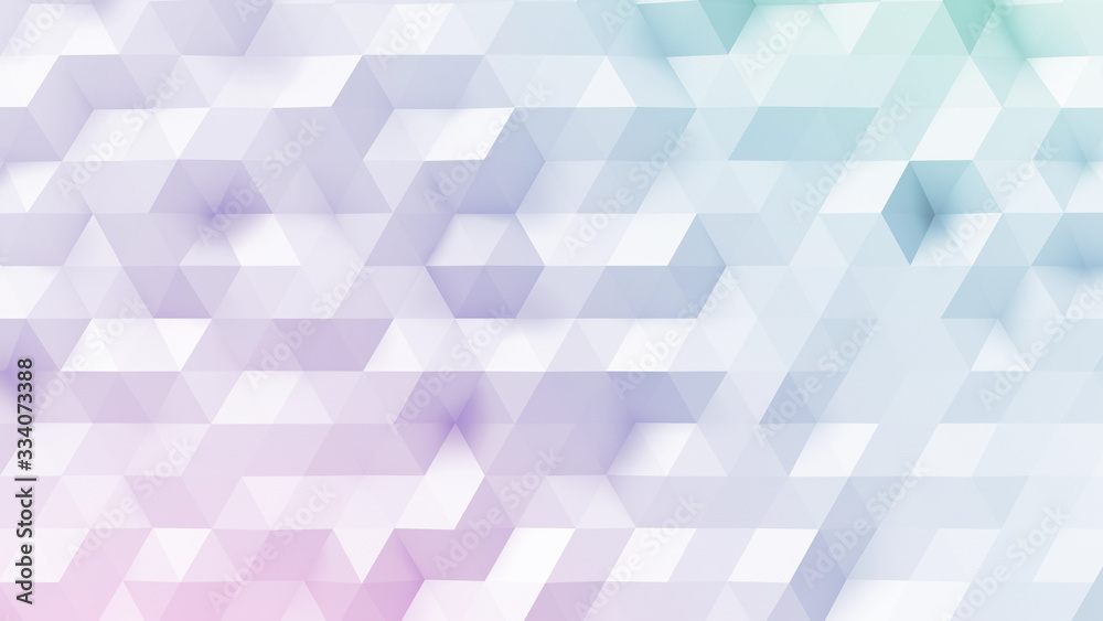 Obraz premium Geometric Polygon Wall abstract mesh structure 3D illustration background