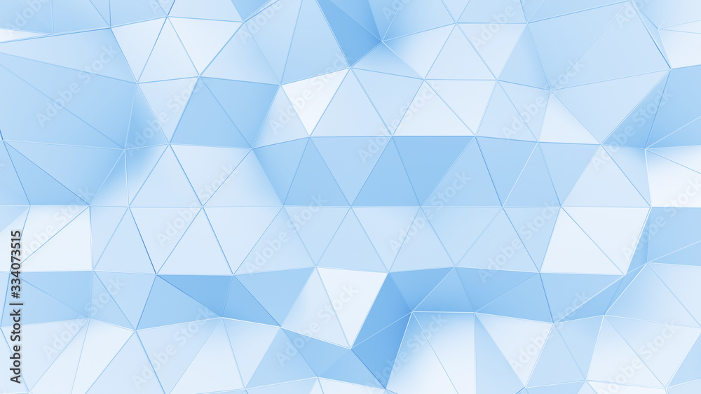 Obraz premium Geometric Polygon Wall abstract mesh structure 3D illustration background