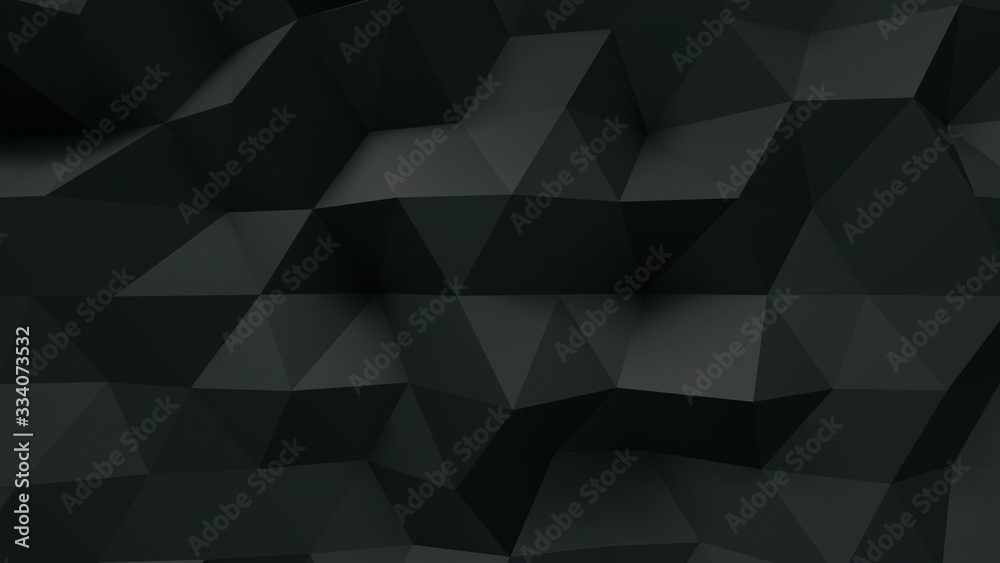 Obraz premium Geometric Polygon Wall abstract mesh structure 3D illustration background