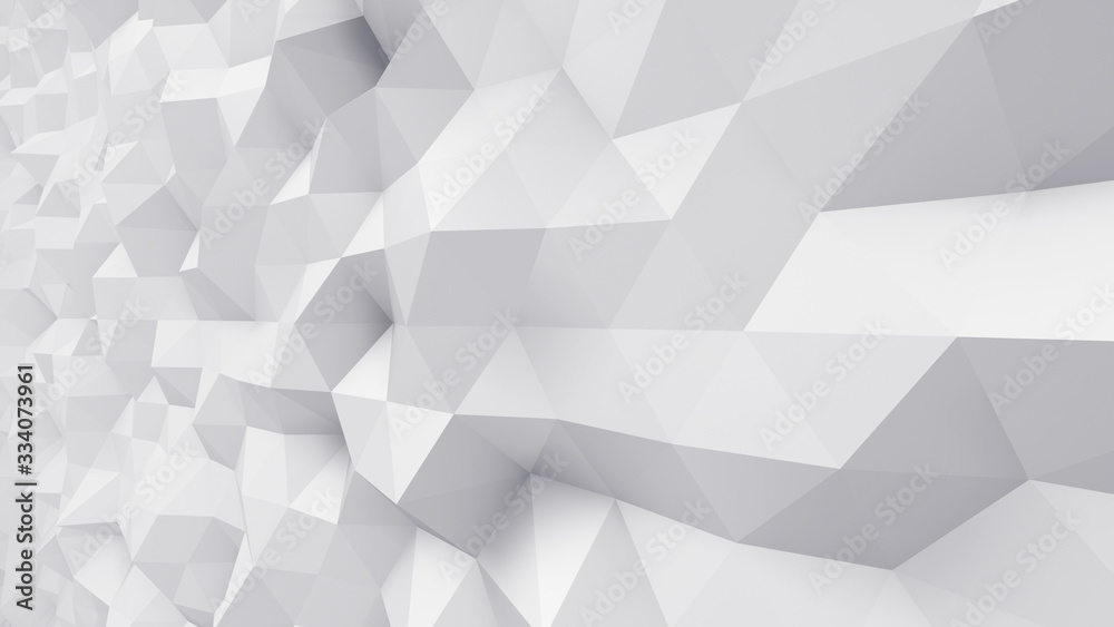 Obraz premium Geometric Polygon Wall abstract mesh structure 3D illustration background