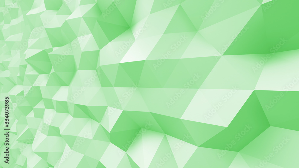 Fototapeta premium Geometric Polygon Wall abstract mesh structure 3D illustration background