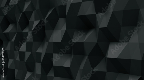 Geometric Polygon Wall abstract mesh structure 3D illustration background